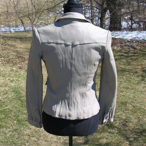 Mossimo Short Leather Jacket for Petite L2406 - Picture 2 of 3
